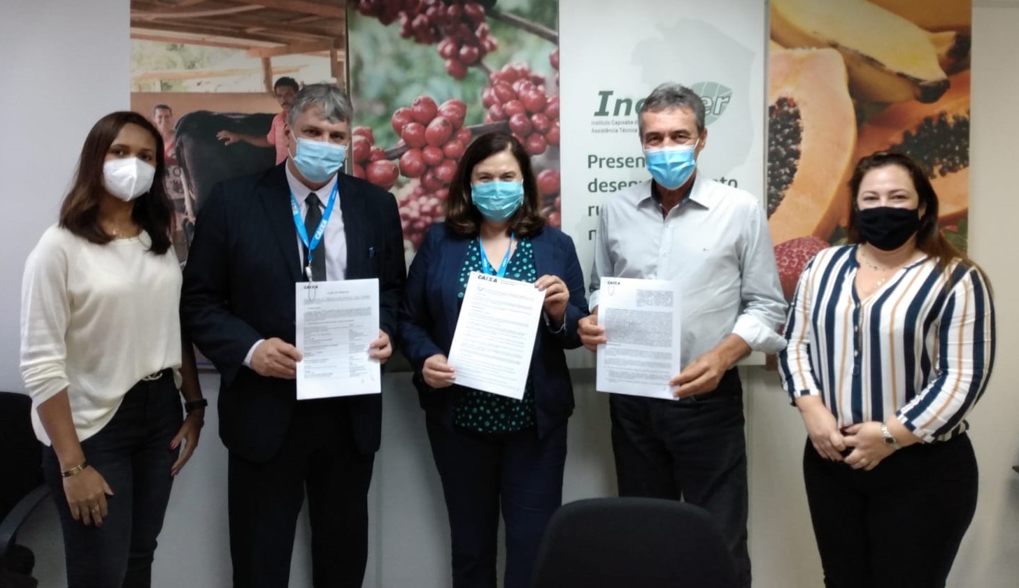 Convênio Incaper e Caixa_Crédito Divulgação Incaper|||Fotógrafo:Divulgação Incaper